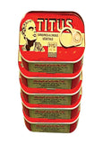 TITUS Sardine In Soybean Oil 125 g - 5 PACK