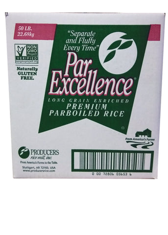 Par Excellence Parboiled Long Grain White Rice - 50 lb.
