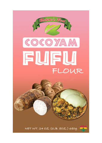 Cocoyam Organic Fufu Flour 1 LB 8 0Z (680g) 24 oz
