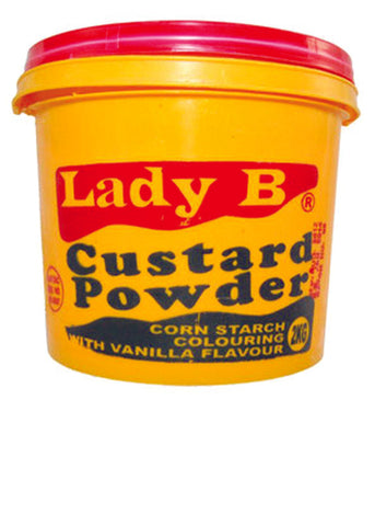 Lady B Custard Powder With Vanilla Flavour 2kg   4.4 lb